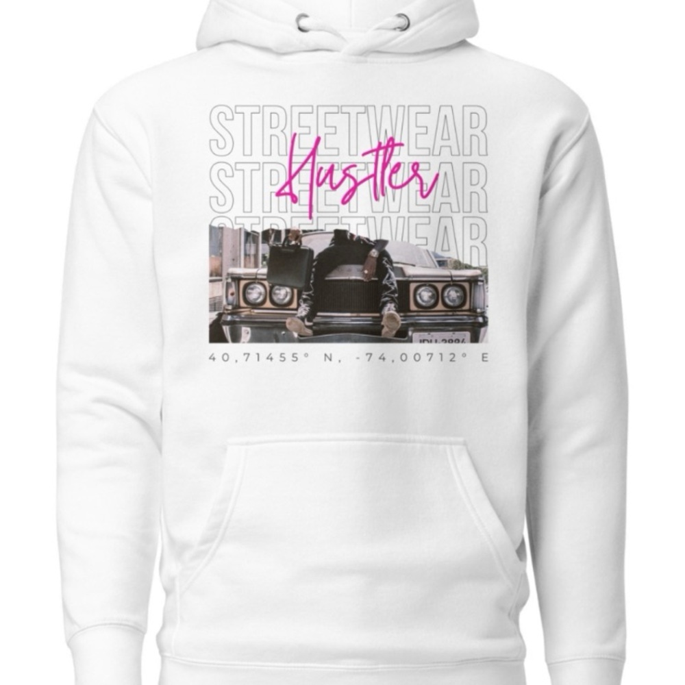 White Streetwear Hoodie